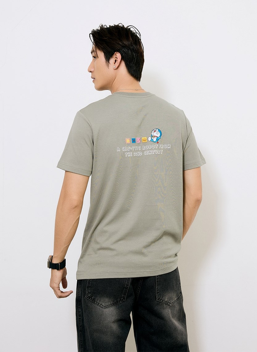 Áo Thun Tay Ngắn Vải Công Nghệ Cool Touch Mặc Mát Doraemon 02
