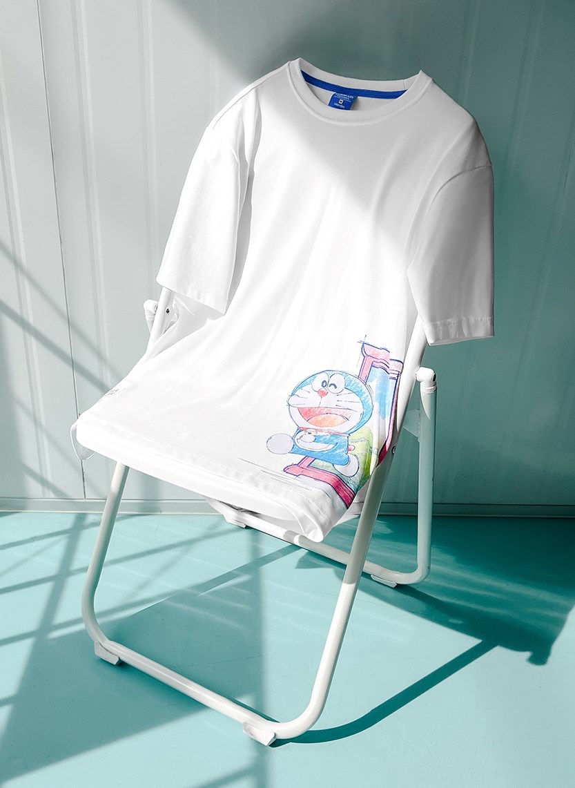 Áo Thun Tay Ngắn Vải Công Nghệ Cool Touch Mặc Mát Doraemon 18