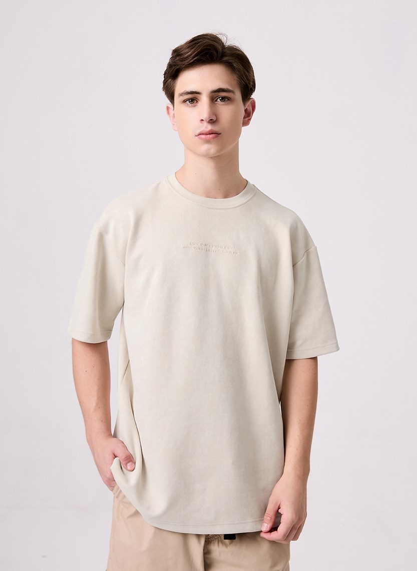 Áo Thun Tay Ngắn Vải Nhung Suede Mềm Mịn No Style M14