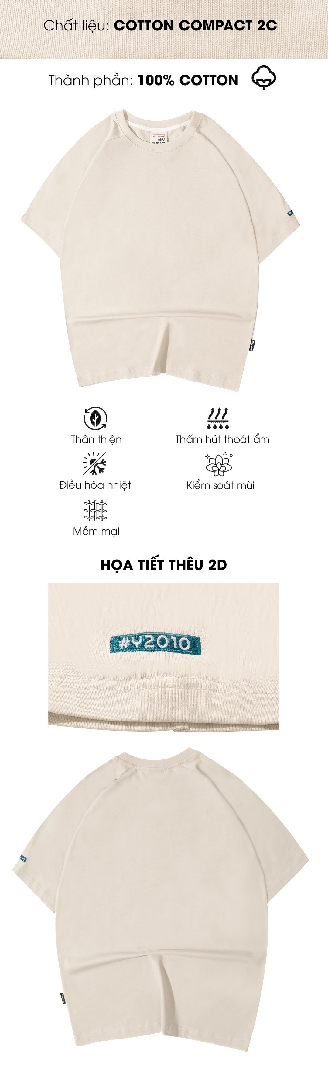 Áo Thun Gu Tối Giản M13