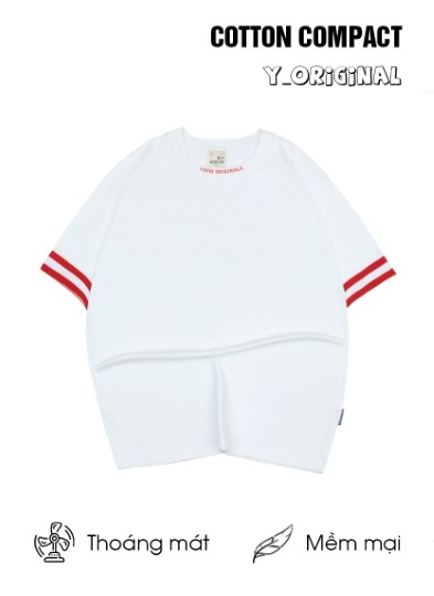 Áo Thun Cổ Tròn Tay Ngắn Vải Cotton 2 Chiều Thấm Hút Biểu Tượng Dáng Rộng BST Thiết Kế Y2010 Originals Ver88