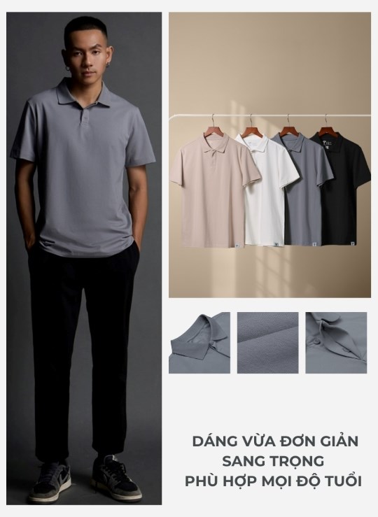 Áo Polo Dáng Vừa Tay Ngắn Cool Touch 06 Vol 24
