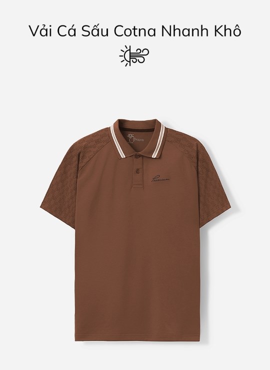 Áo Polo Cổ Bẻ Tay Ngắn Vải Cá Sấu 4 Chiều Thoáng Mát Biểu Tượng Dáng Vừa Đơn Giản PREMIUM 30 Vol 23