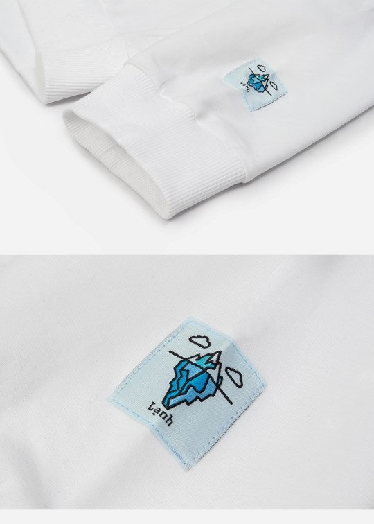 Áo Thun Cổ Tròn Tay Dài Vải Cotton 4 Chiều Mặc Mát Biểu Tượng Dáng Vừa Đơn Giản Cool Touch 05