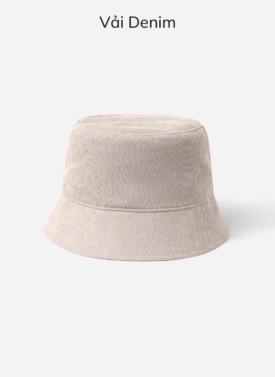 PKTT Nón Bucket Vải Kaki Trơn Giá Tốt Non Branded 18 Vol 24