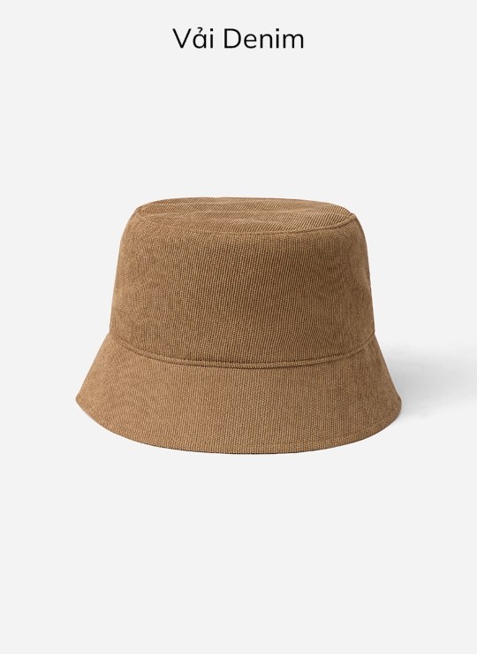 PKTT Nón Bucket Vải Kaki Trơn Giá Tốt Non Branded 18 Vol 24