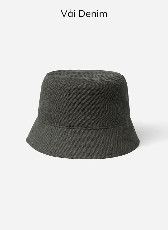 PKTT Nón Bucket Vải Kaki Trơn Giá Tốt Non Branded 18 Vol 24