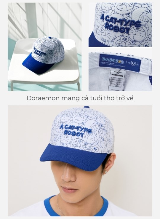 Nón Lưỡi Trai Kaki Doraemon 23