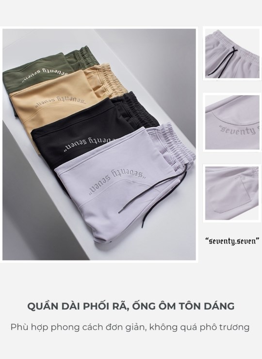 Quần Jogger Thun Seventy Seven 35