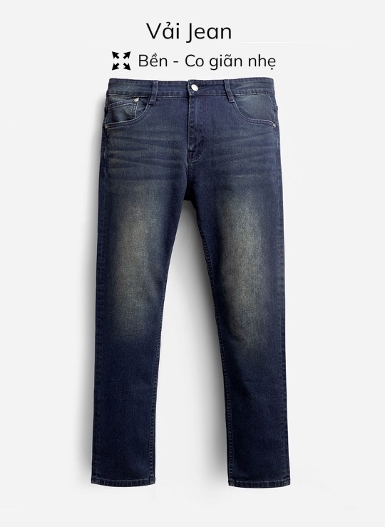 Quần Jean Lưng Gài Ống Đứng Vải Cotton Mặc Bền Trơn Dáng Vừa Giá Tốt No Style M100 Vol 24