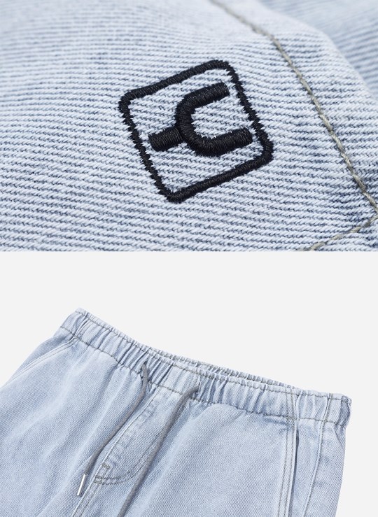 Quần Jean Lưng Thun Ống Đứng Vải Cotton Mặc Bền Trơn Dáng Rộng Giá Tốt No Style M101