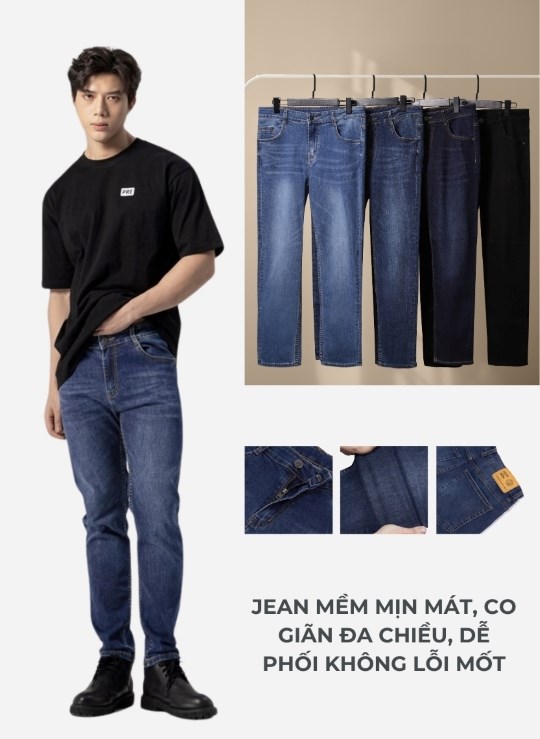 Quần Jean Slimfit Đơn Giản Jean Mềm 02 Vol 24