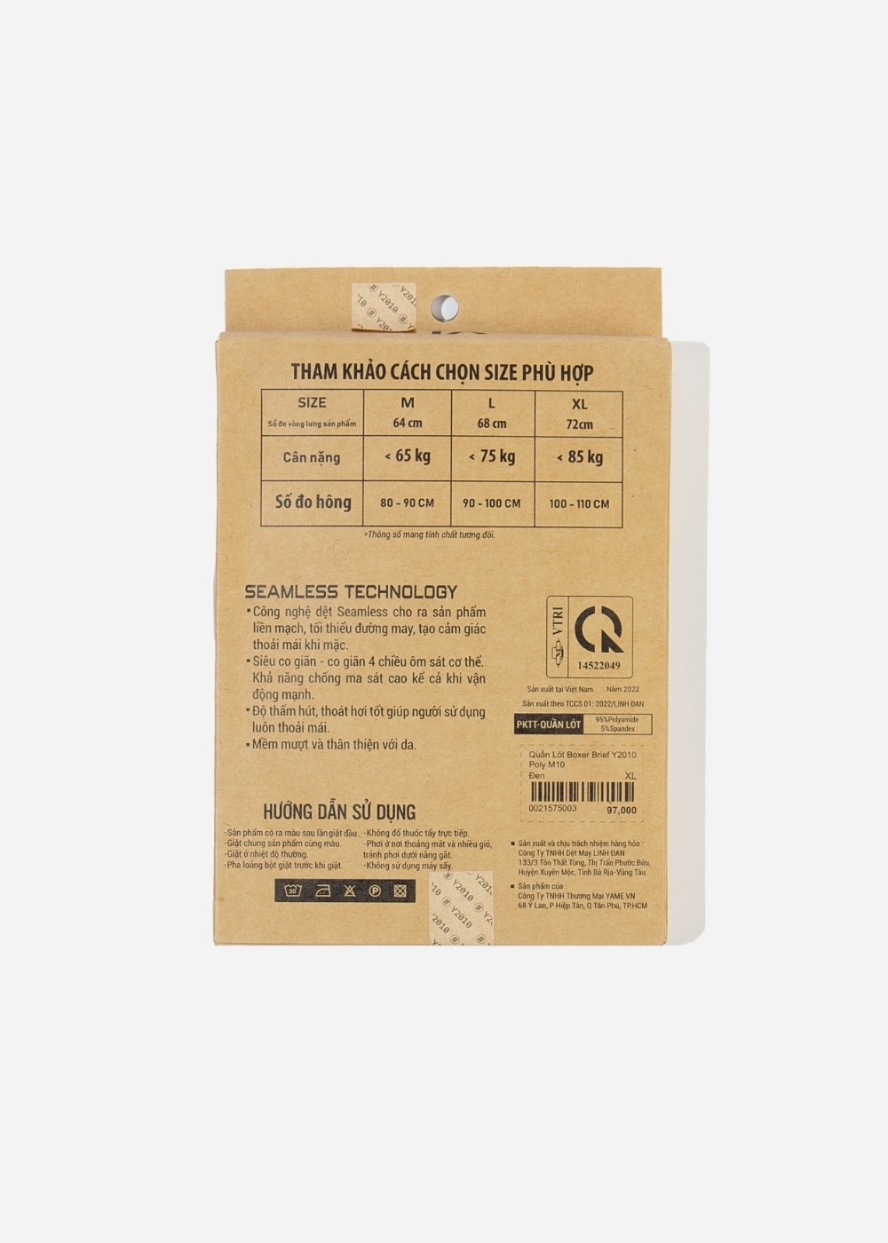 Quần Lót Nam Boxer Seamless Beginner 82