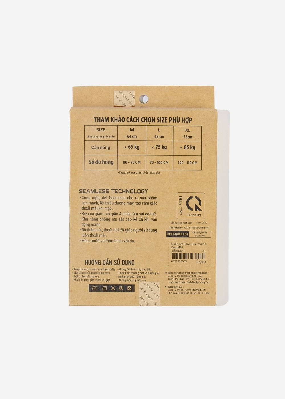 Quần Lót Nam Boxer Seamless Beginner 82