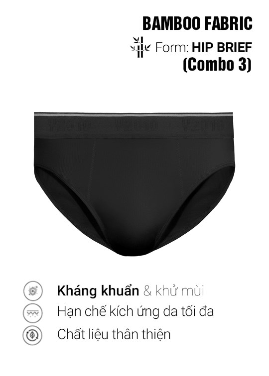 Quần Lót Hip Brief Y2010 Bamboo M9 Combo 3