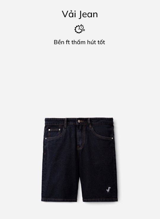 Quần Short Lưng Gài Dưới Gối Vải Jean Mặc Bền Wash Nhẹ Dáng Vừa Giá Tốt Seventy Seven 29 Vol 24