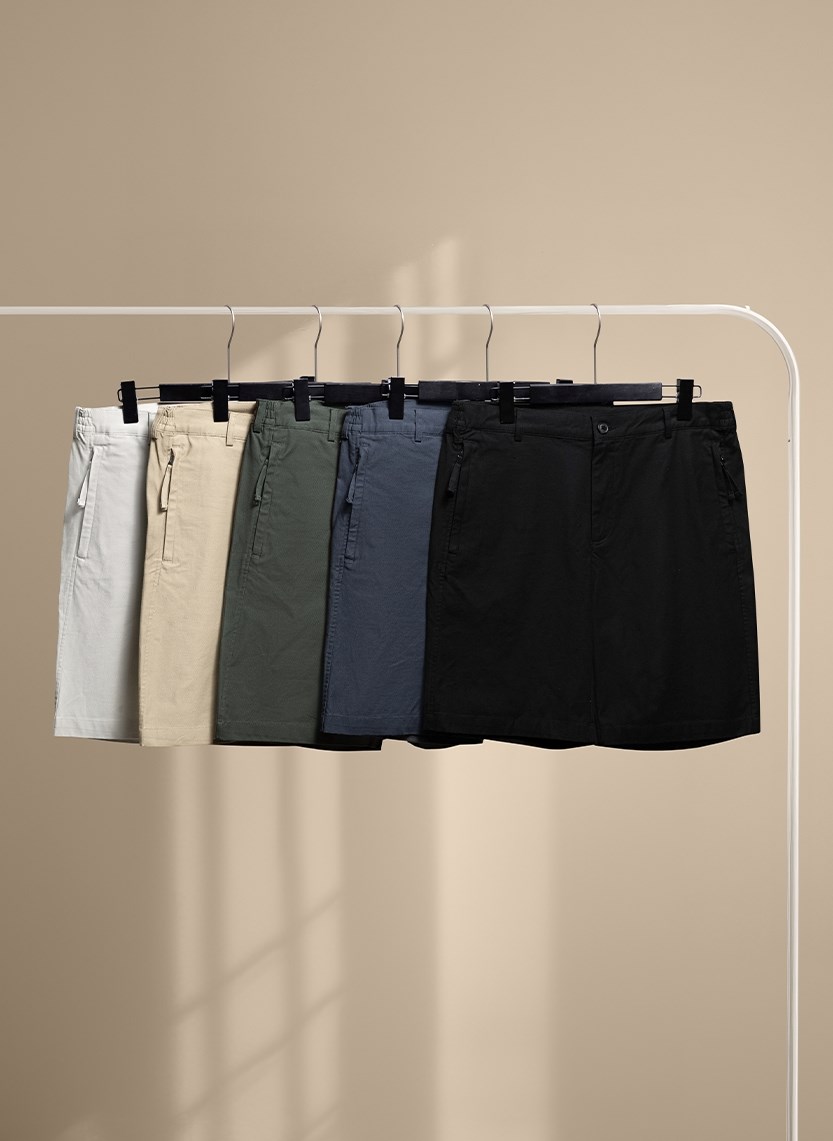 Quần Short Nam Kaki 7 Inch Co Giãn No Style M92