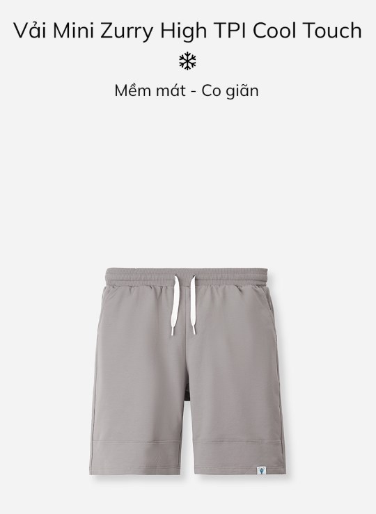 Quần Short Cool Touch - Mềm Mại & Tinh Tế, Phong Cách Tối Giản