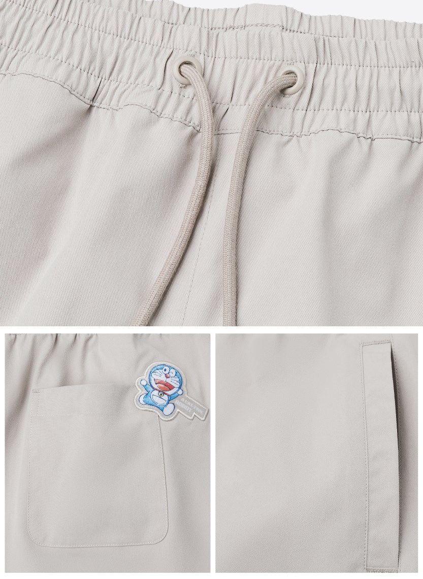 Quần Short Dù Mỏng Nhẹ 7 Inch Doraemon 19