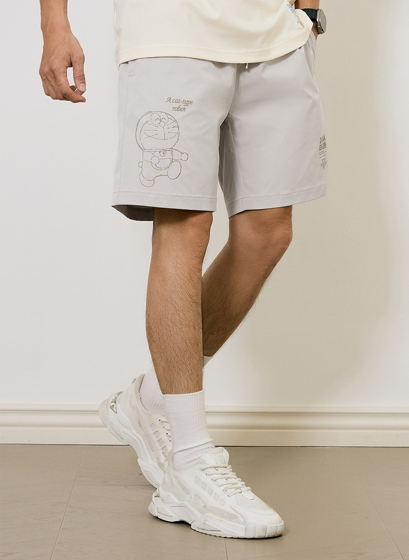 Quần Short Dù Mỏng Nhẹ 7 Inch Doraemon 19