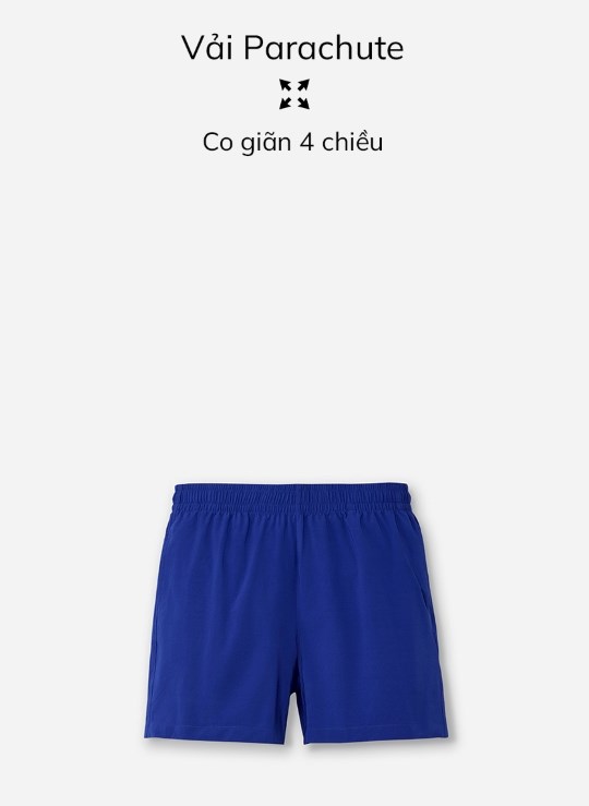 Quần Short Lưng Thun Trên Gối Vải Dù Mỏng Nhẹ Trơn Dáng Vừa Giá Tốt Non Branded 06 Vol 24