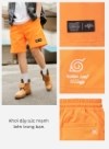 Quần Short 7 Inch Dáng Rộng Naruto 28 Vol 24