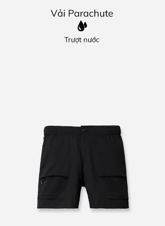 Quần Short Lưng Thun Trên Gối Vải Dù Nhanh Khô Trơn Dáng Rộng Giá Tốt No Style M90 Vol 24