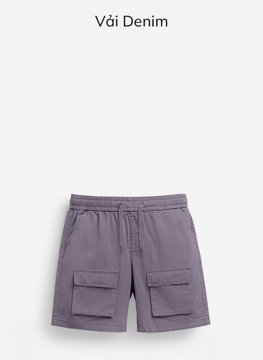 Quần Short Lưng Thun Trên Gối Vải Kaki Thấm Hút Trơn Dáng Rộng Giá Tốt No Style M94 Vol 24