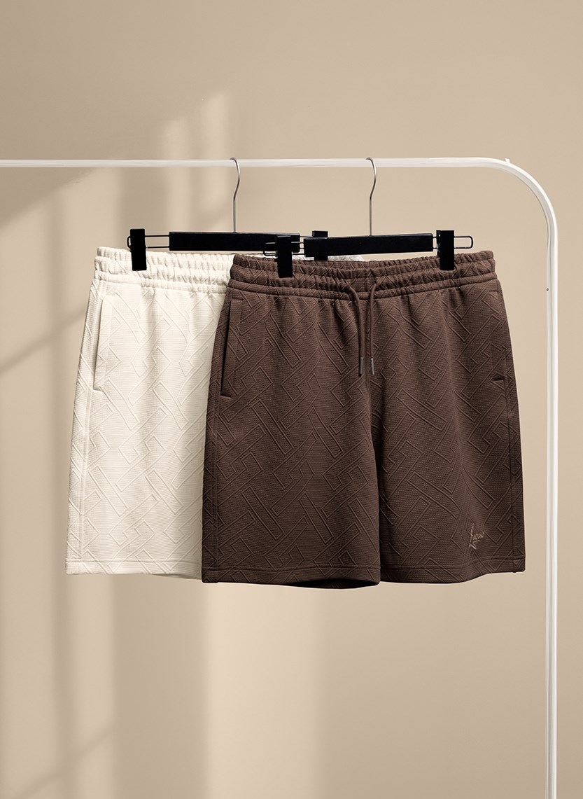 Quần Short Thun 7 Inch Jacquard No Style M129