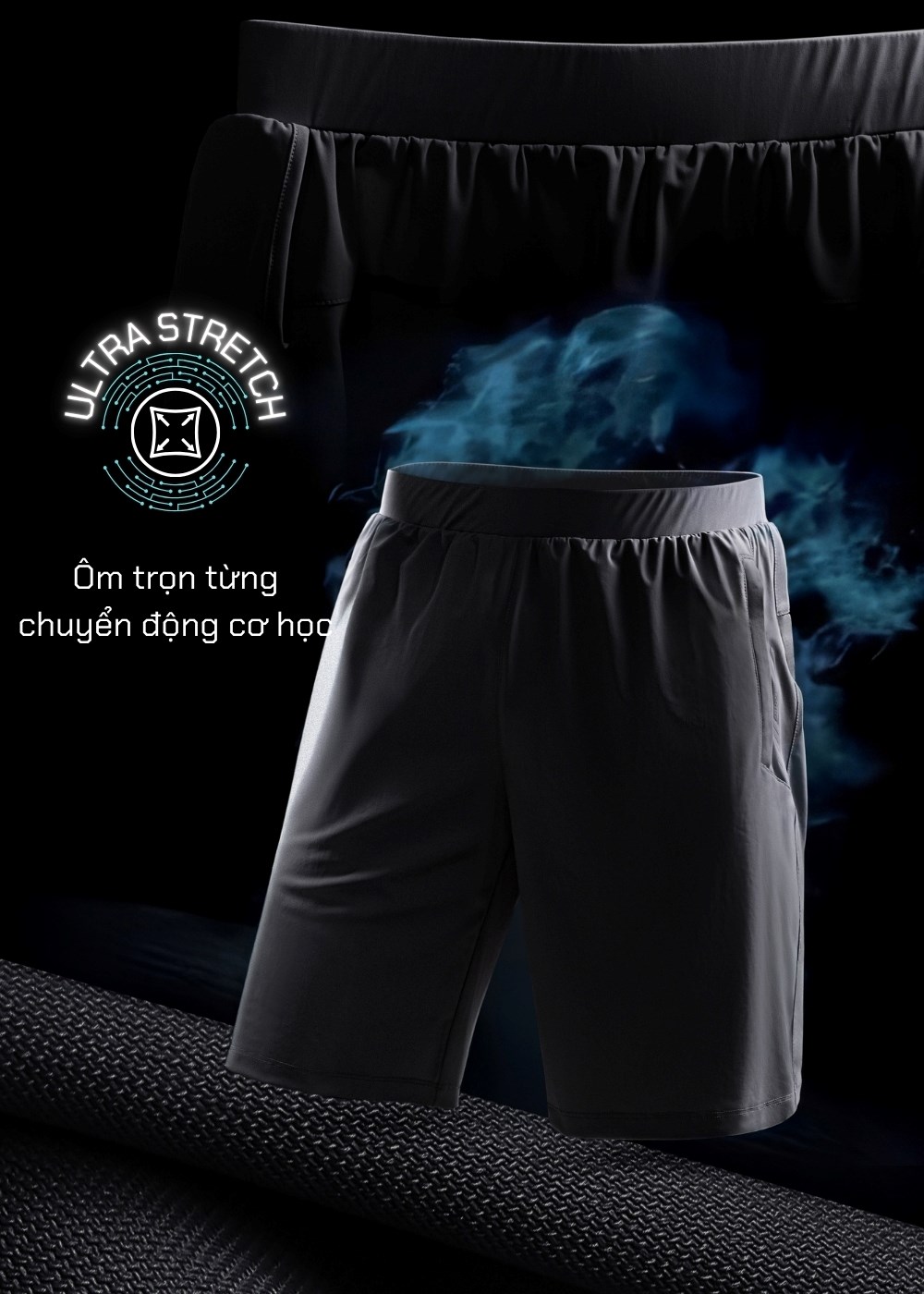 Quần Short Thể Thao 9 Inch Ultra Stretch The Trainer 014