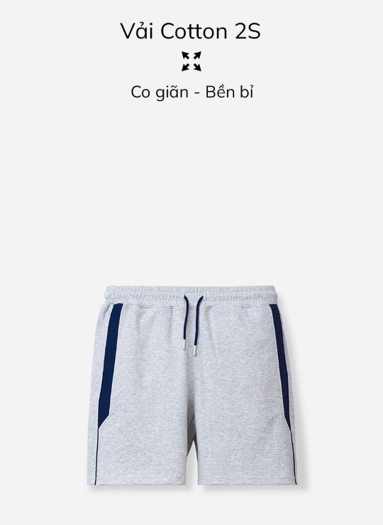 Quần Short Lưng Thun Trên Gối Vải Thun Co Giãn Phối Màu Dáng Rộng Giá Tốt No Style M87 Vol 24