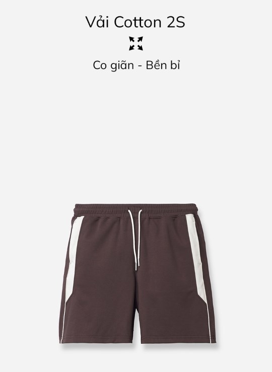 Quần Short Lưng Thun Trên Gối Vải Thun Co Giãn Phối Màu Dáng Rộng Giá Tốt No Style M87 Vol 24