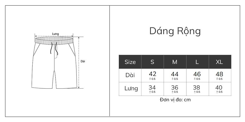 Quần Short Thun Mềm Mại 7 Inch No Style M89