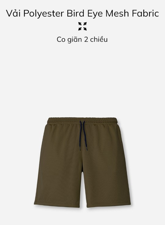 Quần Short Lưng Thun Trên Gối Vải Thun Co Giãn Trơn Dáng Vừa Giá Tốt Non Branded 05 Vol 24