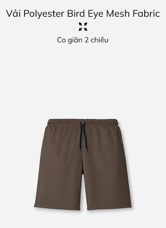 Quần Short Lưng Thun Trên Gối Vải Thun Co Giãn Trơn Dáng Vừa Giá Tốt Non Branded 05 Vol 24