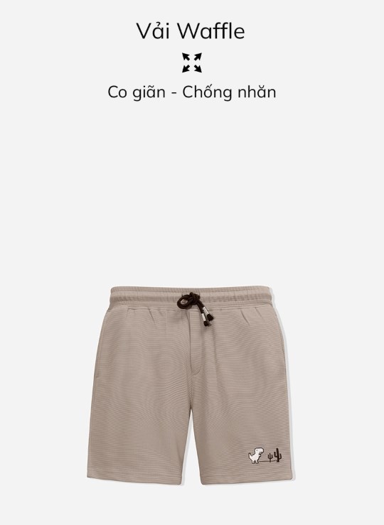 Quần Short Lưng Thun Trên Gối Vải Thun Thoải Mái Vận Động Biểu Tượng Dáng Rộng Giá Tốt Seventy Seven 30 Vol 24