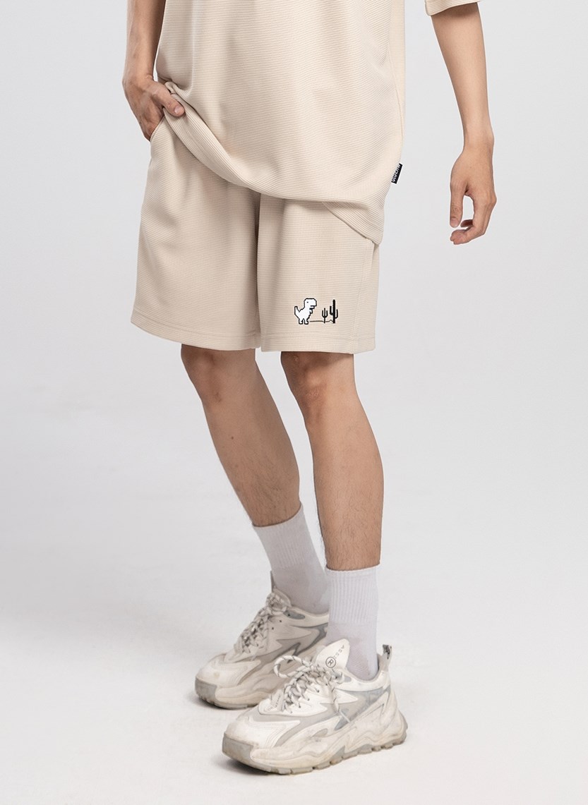 Quần Short Nam Thun Waffle 7 Inch Thoáng Khí Seventy Seven 30