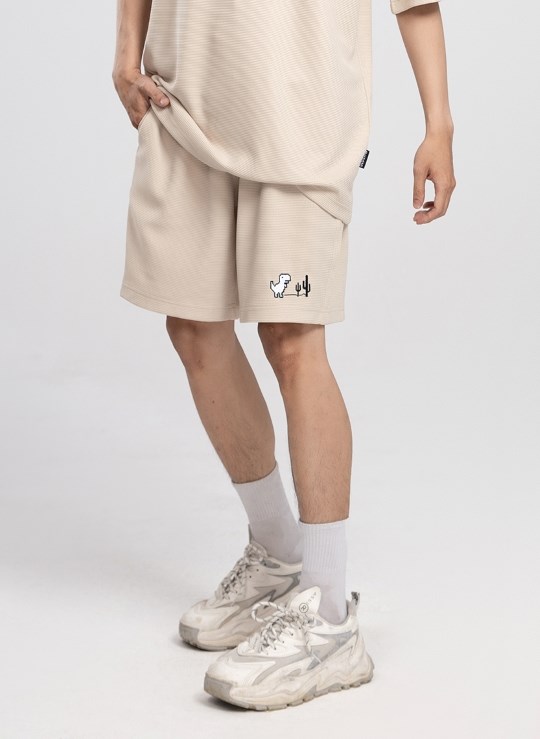 Quần Short Nam Thun Waffle 7 Inch Thoáng Khí Seventy Seven 30