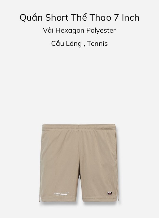 Quần Short Lưng Thun 7 Inch Vải Thun Thoáng Mát Biểu Tượng Dáng Vừa Thể Thao Beginner 05 Vol 24