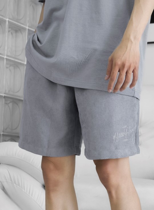 Quần Short Lưng Thun Trên Gối Vải Denim Nhanh Khô Trơn Dáng Rộng Đơn Giản Y2010 Originals Ver21 Vol 23