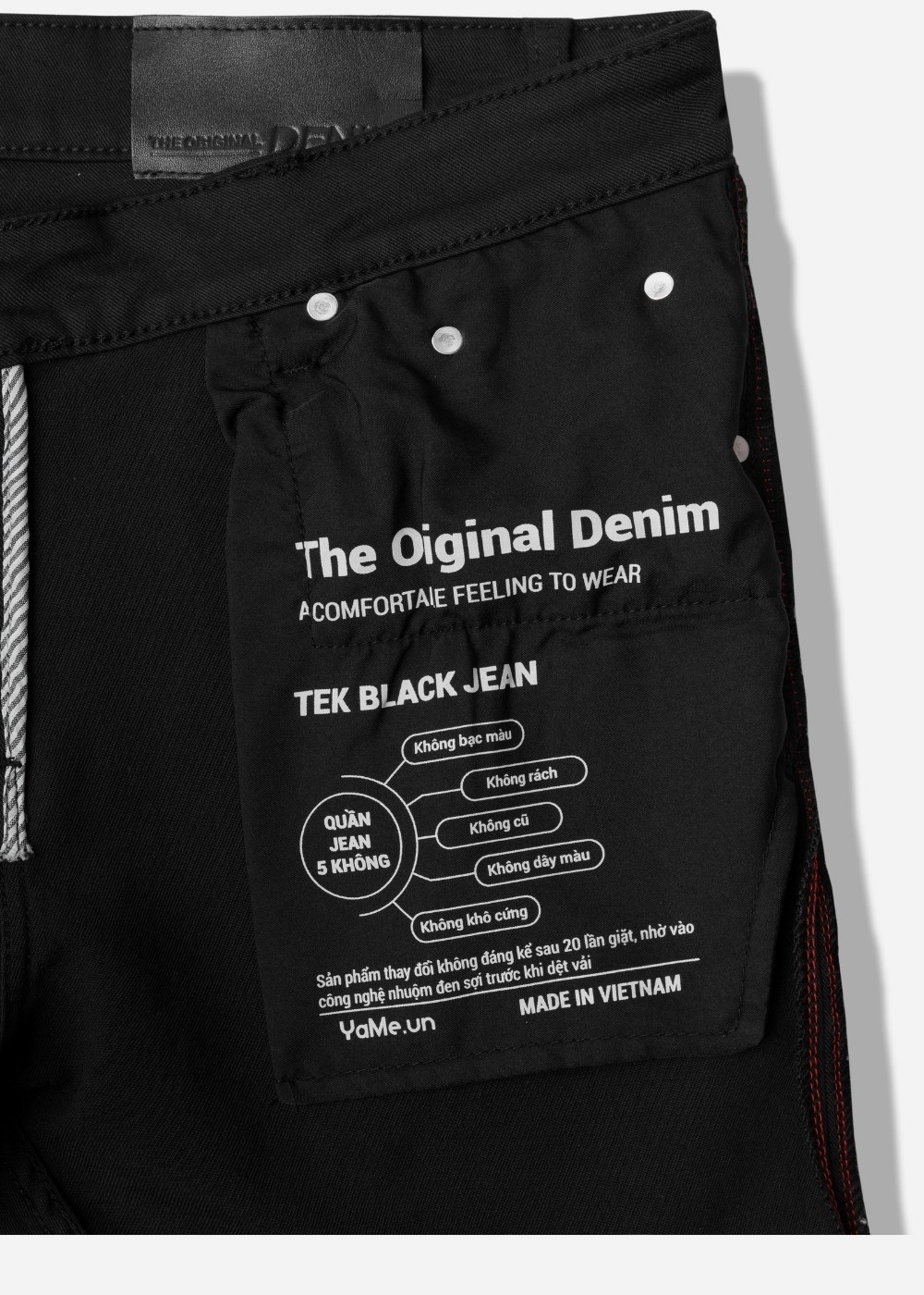 Quần Short Jeans Tek Black The Original 020