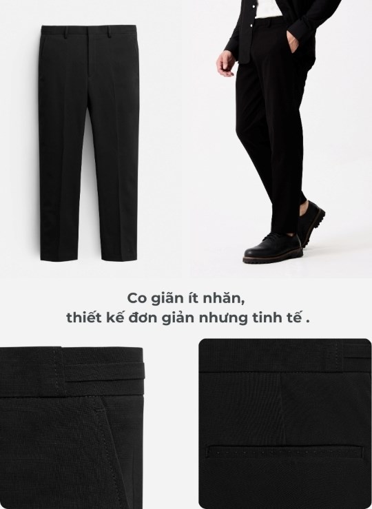 Quần Tây Nam Co giãn Non-Iron 02