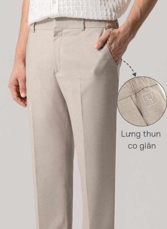 Quần Tây Nam Lưng Thun Kháng Khuẩn No Style M116